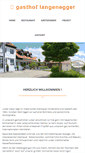 Mobile Screenshot of gasthof-langenegger.de