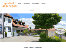Tablet Screenshot of gasthof-langenegger.de
